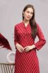 Effortless elegance meets timeless style in our Maroon Butti Kurti